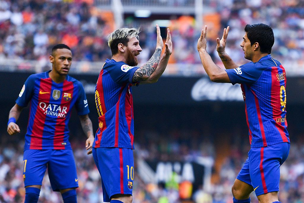 Luis Suarez, Lionel Messi, Neymar Jr.