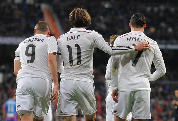 Gareth Bale, Cristiano Ronaldo, Karim Benzema