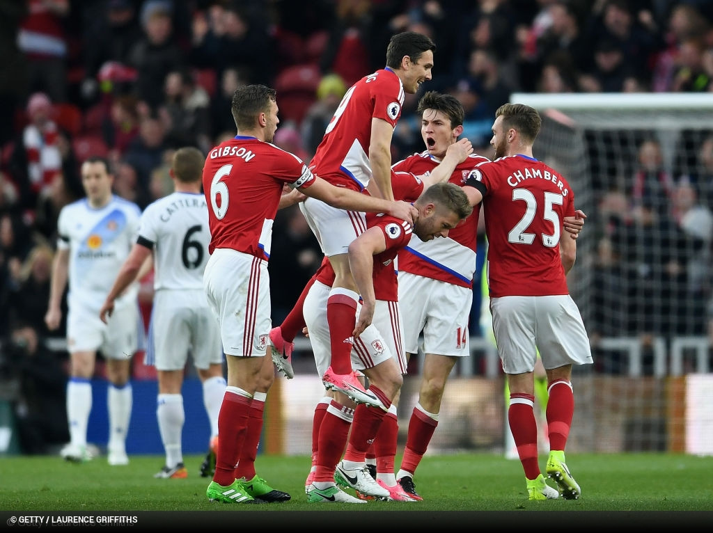 Middlesbrough x Sunderland - Premier League 2016/17 - Jornada 28