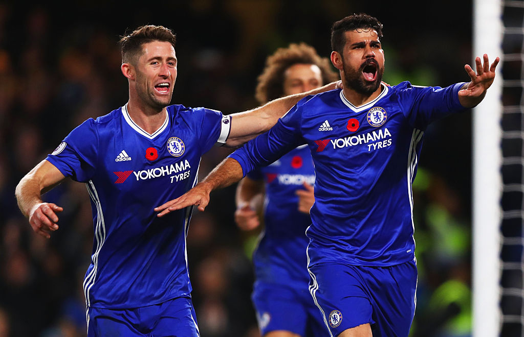 Gary Cahill, Diego Costa