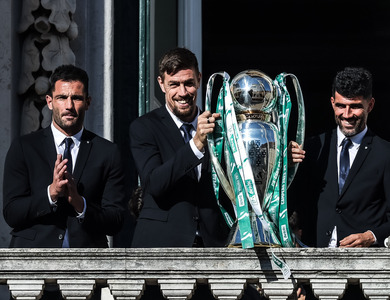 As imagens da receção do Sporting na CM Lisboa