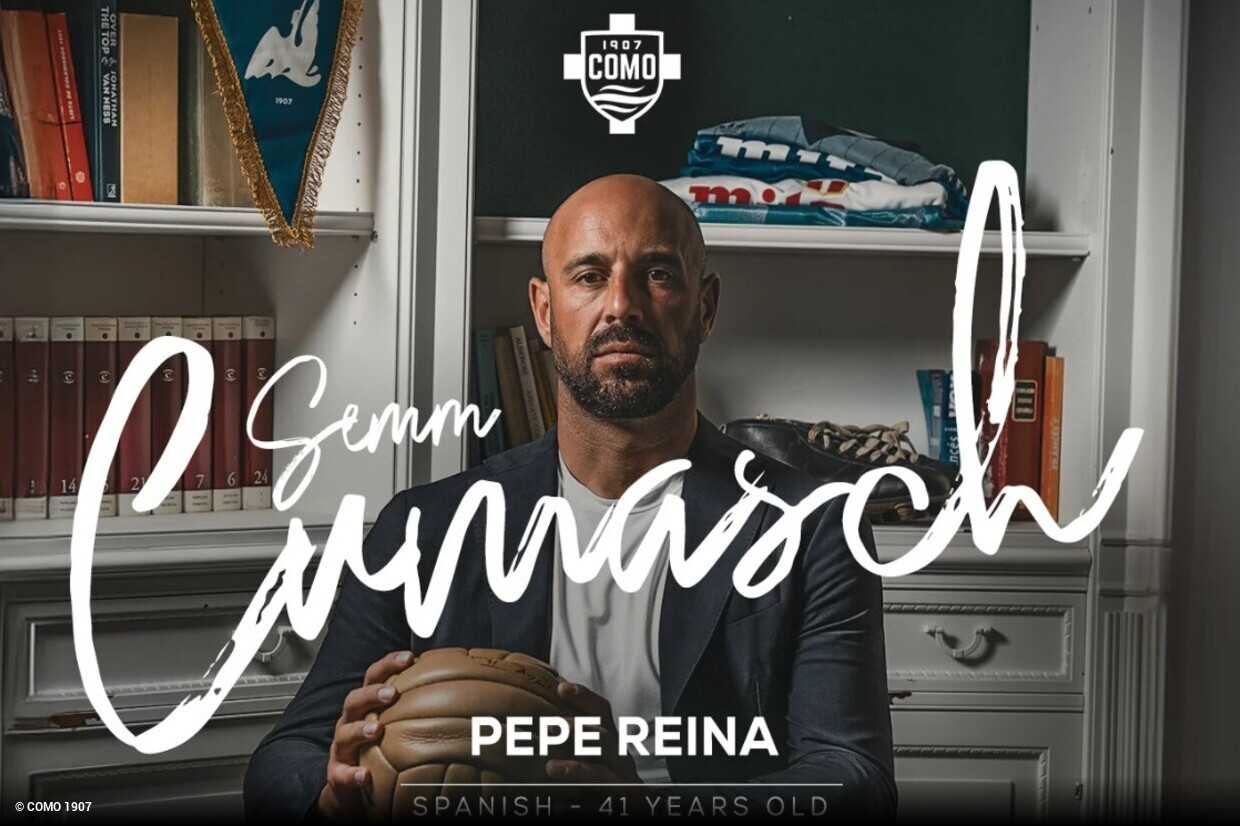 A los 41 aos, Pepe Reina firma con Como

Pepe Reina, portero espaol de 41 aos, ha firmado un contrato vlido hasta el final de la temporada con el recin ascendido a la Serie A, Como