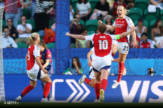 Arsenal se impone Barcelona para ganar Liga de Campeones Femenina