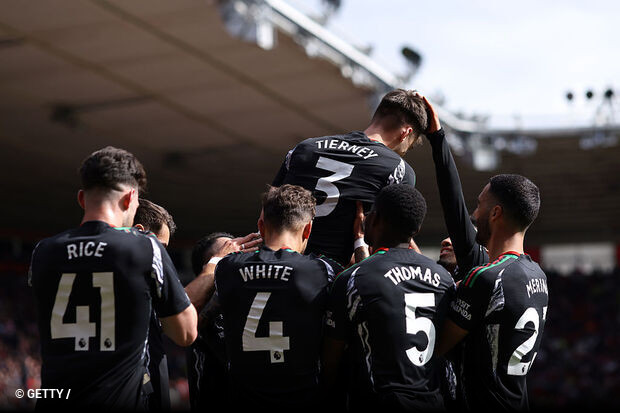 Arsenal vence a Southampton en emocionante duelo de la Premier League